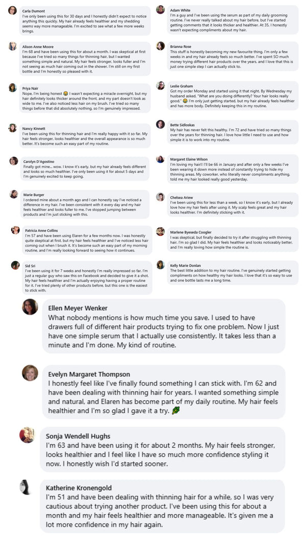 Screenshots of verified customer reviews